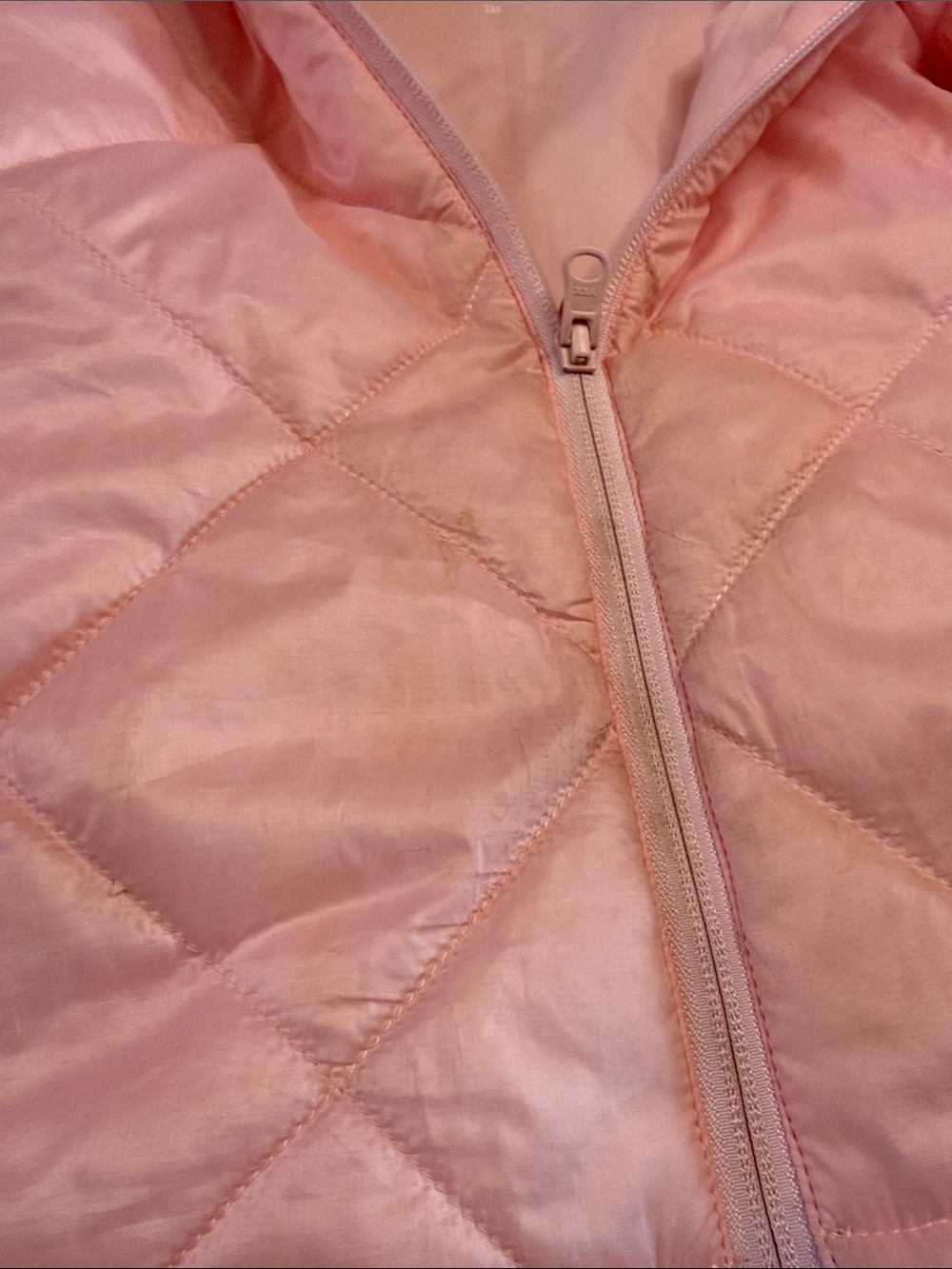 Girls' Quilted Puffy Jacket - Light Pink - Picture 5 of 6
